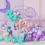 194PCS Mermaid Balloon Garland Arch Kit Birthday Party Decoration Girls