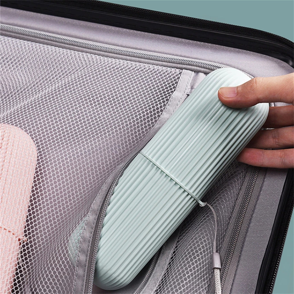 Portable Toothbrush Holder Case Travel Toothpaste Storage Box Bathroom Organizer