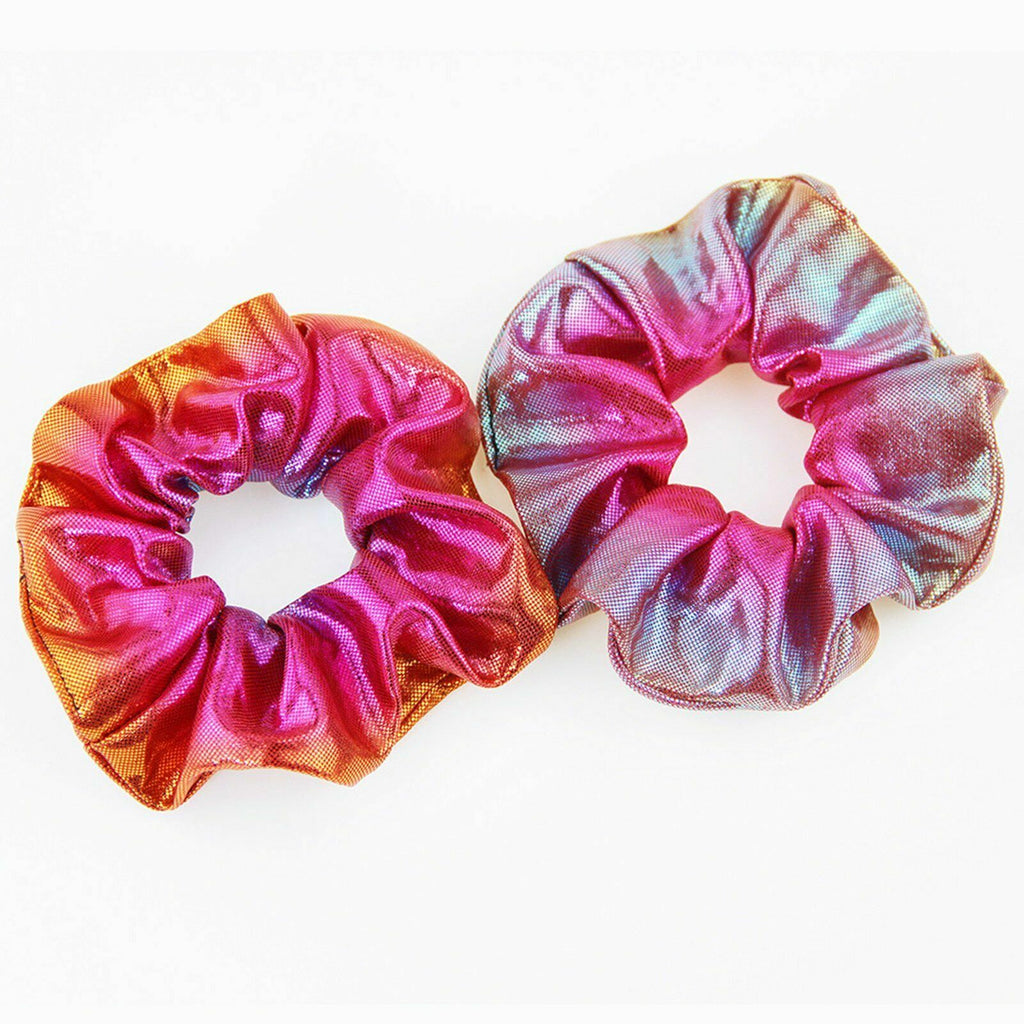 40PCS Metallic Glitter Scrunchies - Women’s Elastic Hair Ties Multicolour