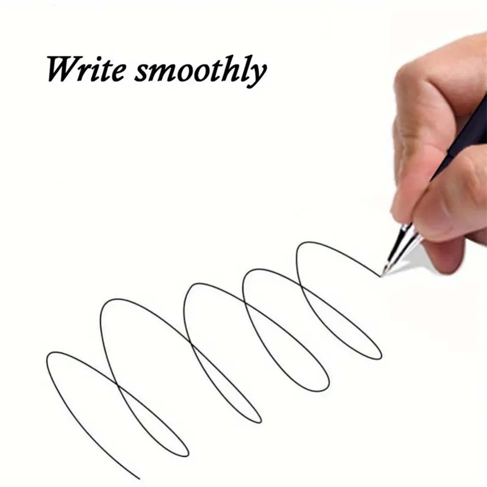 96pcs Black Ballpoint Pens 0.5mm Smooth Writing Office School Exam Pens