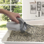 Cat Litter Scoop with Integrated Holder | Detachable Pet Litter Shovel Sifter