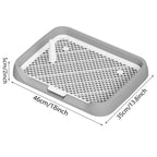 Indoor Dog Potty Trainer Pad Tray - Small Puppy Toilet Pee Tray with Grille