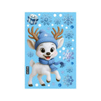 Christmas Window Stickers Winter Snowman Santa Claus Snowflake Elk Static OD