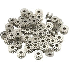 50PCS Metal Bobbins Sewing Machine Spool Bobbin For Brother Janome Singer Craft