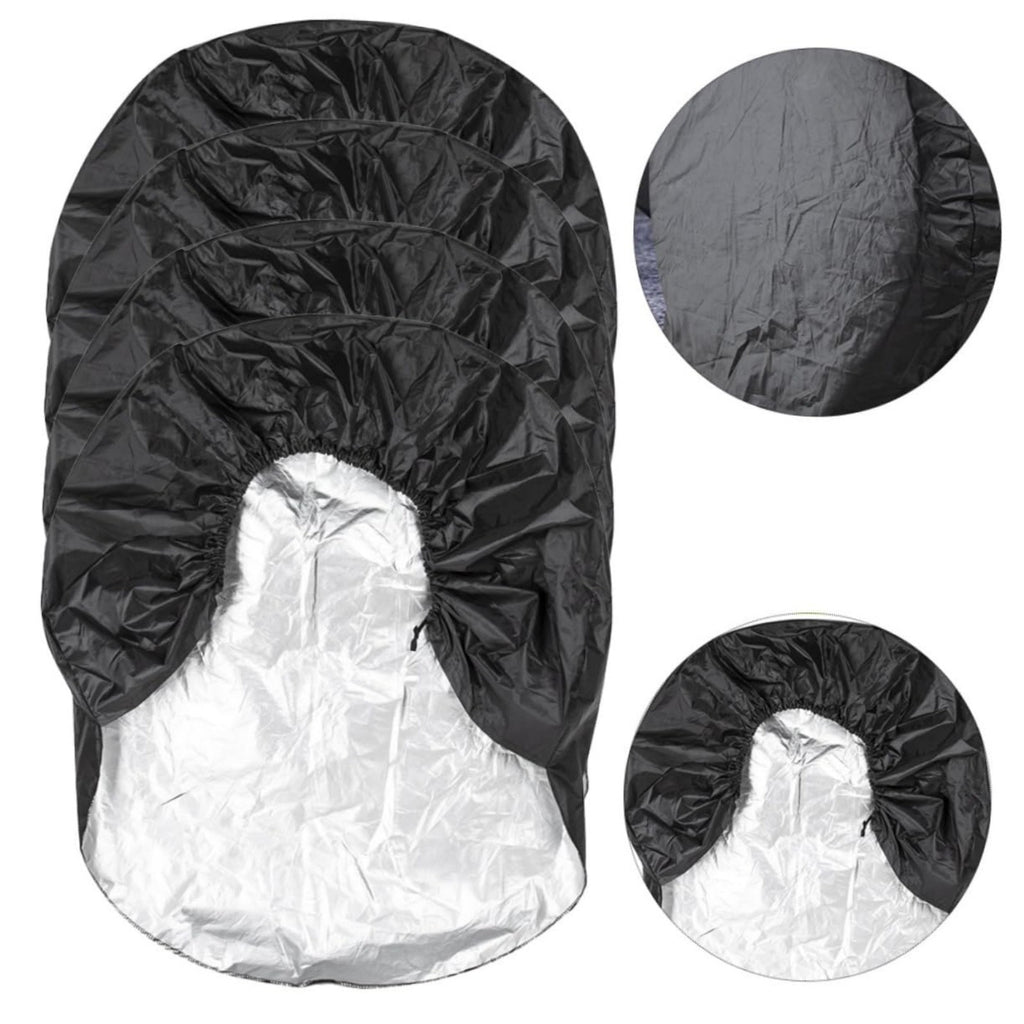 4PCS 29-32 Inch Tire Covers - Weatherproof Spare Wheel Covers for Camping Trailers and Trucks