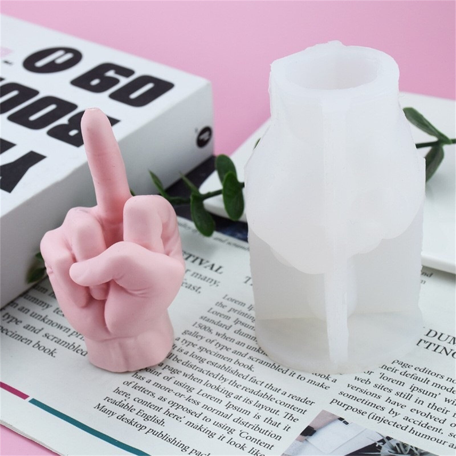 3D Gesture Candle Silicone Mold - DIY Aromatherapy Candle and Plaster Mould