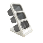 Large Capacity Desk Organiser Pencil Holder - Slanted Pen Holder Storage Box for Office and Makeup Supplies