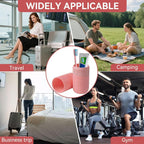 3PCS Portable Travel Toothbrush Storage Box Set - Durable Toothbrush Holder Case Pink