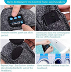 Removing the speakers to wash the headband