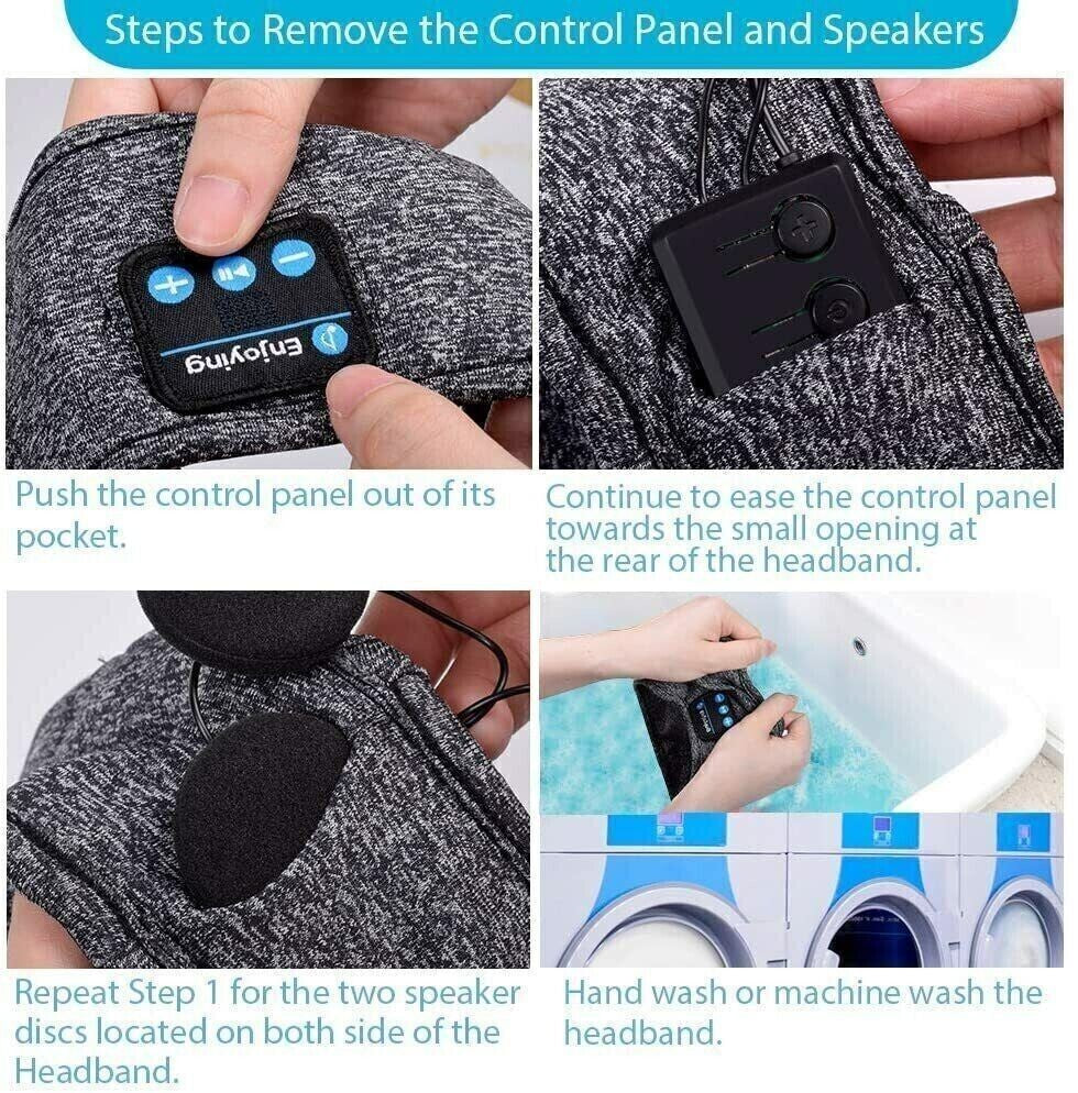 Removing the speakers to wash the headband