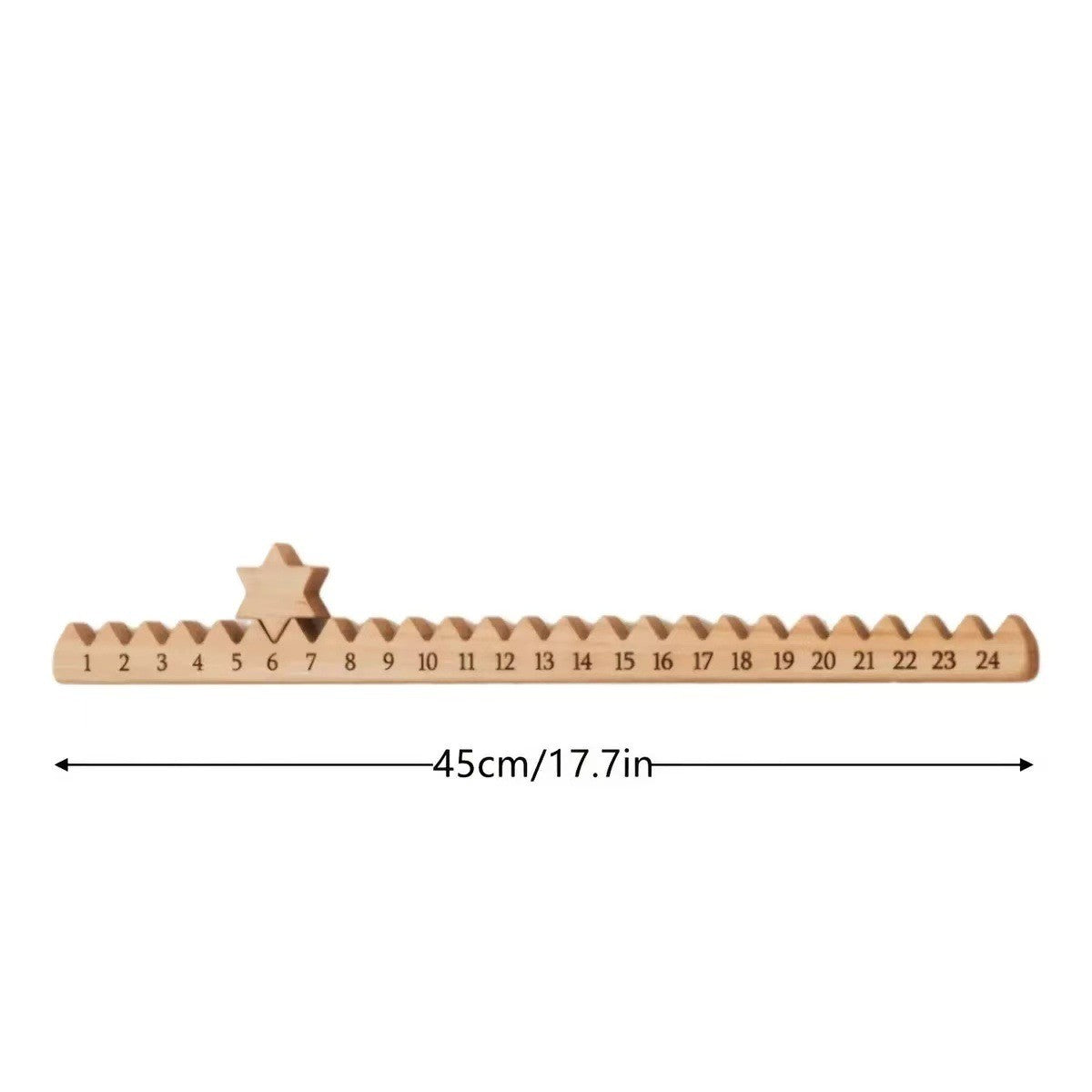 Wooden Countdowns Holiday Ornament Christmas Stairs Climbing Advent Calendar