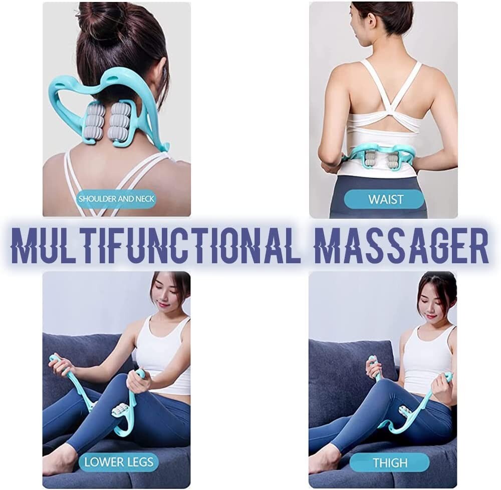 Using the massager on the waist, legs and thighs