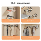 Telescopic Suction Cup Clothes Hanger Rack Wall Mounted Balcony Laundry Drying Rod
