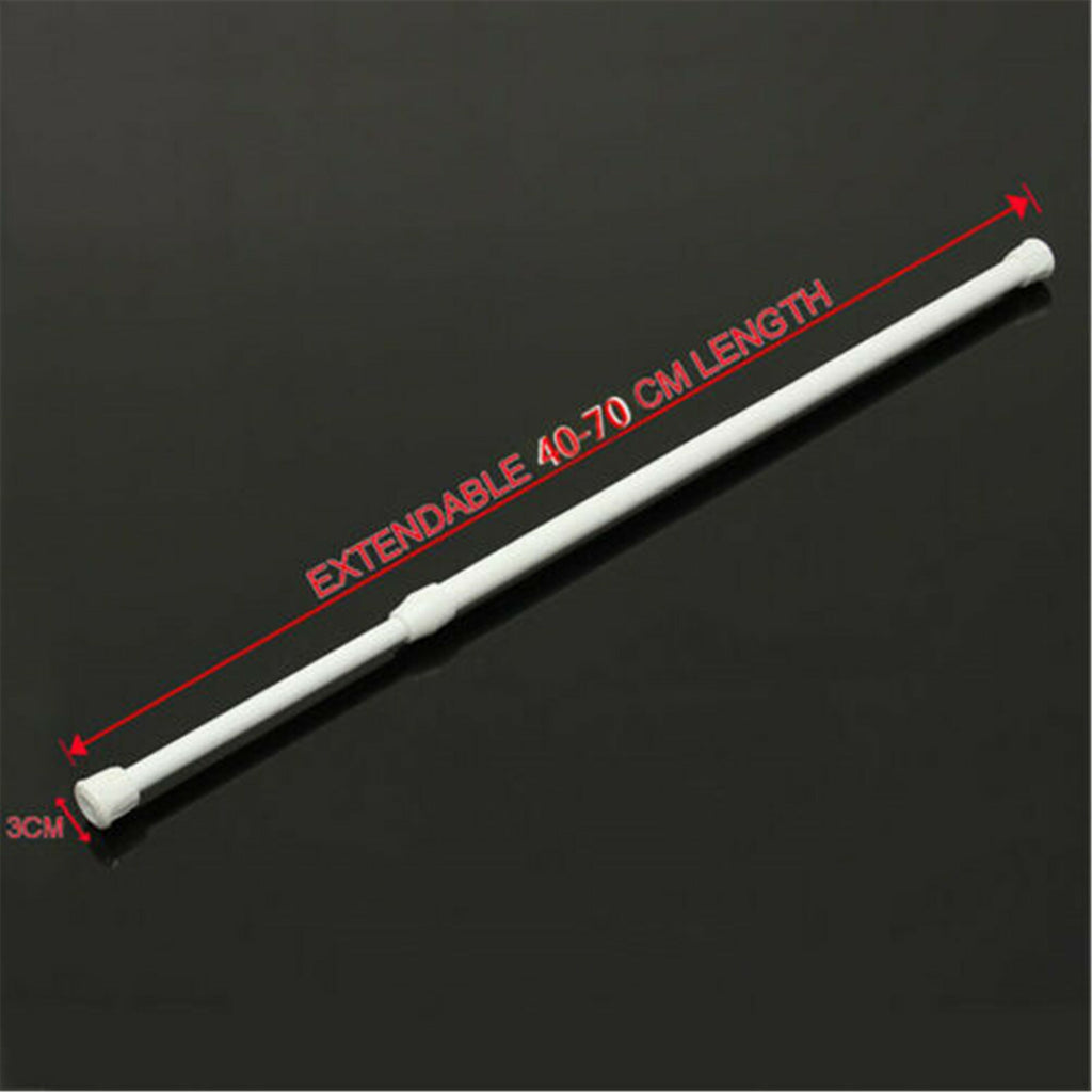 4 Pack Adjustable Caravan Fridge Tension Rods – Telescopic Curtain Rail Bars for Motorhome Storage