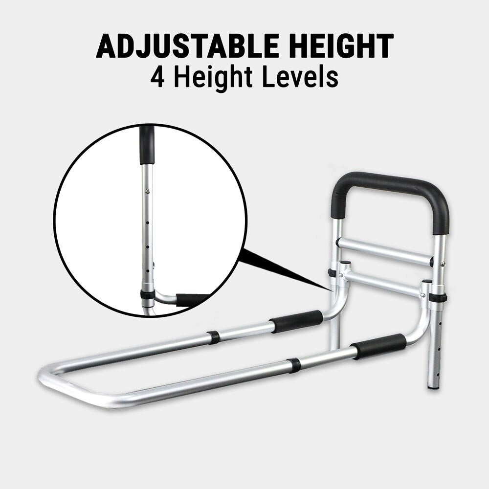 Adjustable Bedside Safety Rail for Elderly | Bed Assist Grab Bar for Fall Prevention & Mobility Support