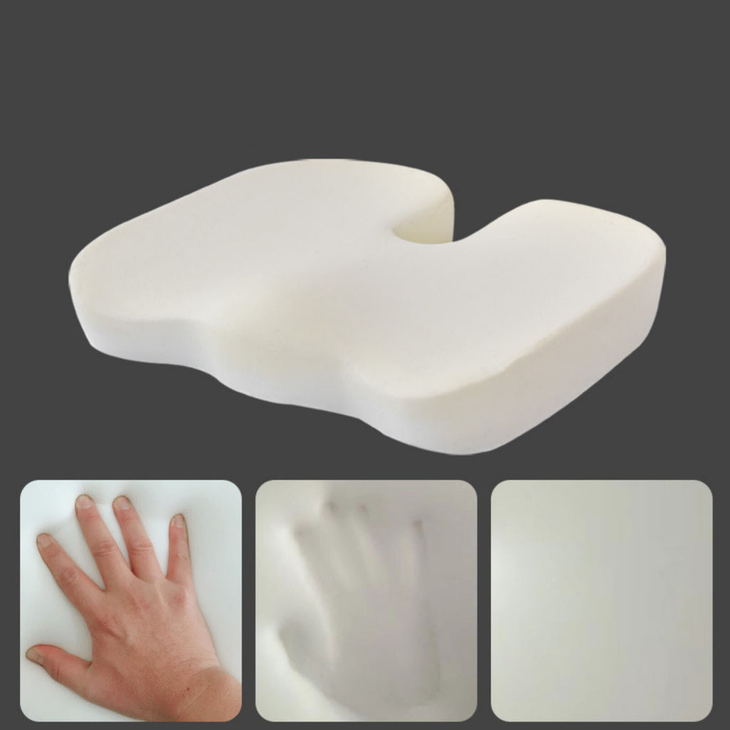 Orthopaedic Memory Foam Seat Cushion Chair Support Pillow for Back Pain Relief