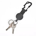5pcs Retractable Keychain with Belt Clip | Heavy Duty Stainless Steel Pull Ring Key Holder