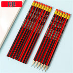 Wooden Writing Pencils And Foldable Straight Ruler Kit For School Daily‑use