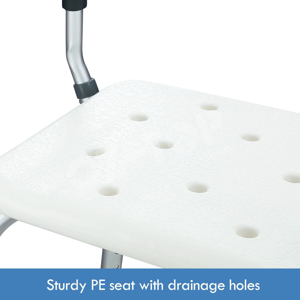 Adjustable Shower Chair Bath Seat with Armrests Heavy Duty Bathroom Safety Bench