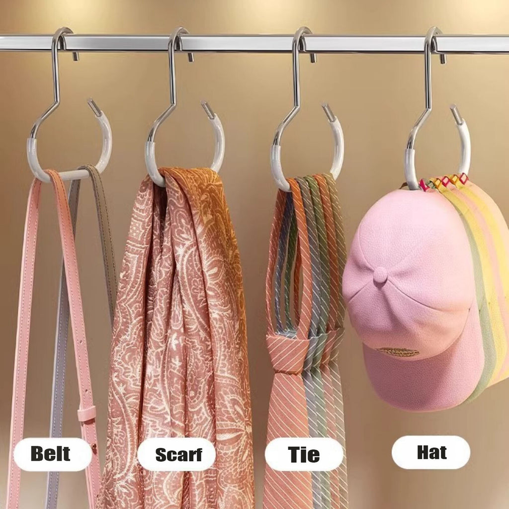5 Pack Stainless Steel S Shape Hooks – Heavy Duty Hanging Hooks for Hats, Clothes and Storage
