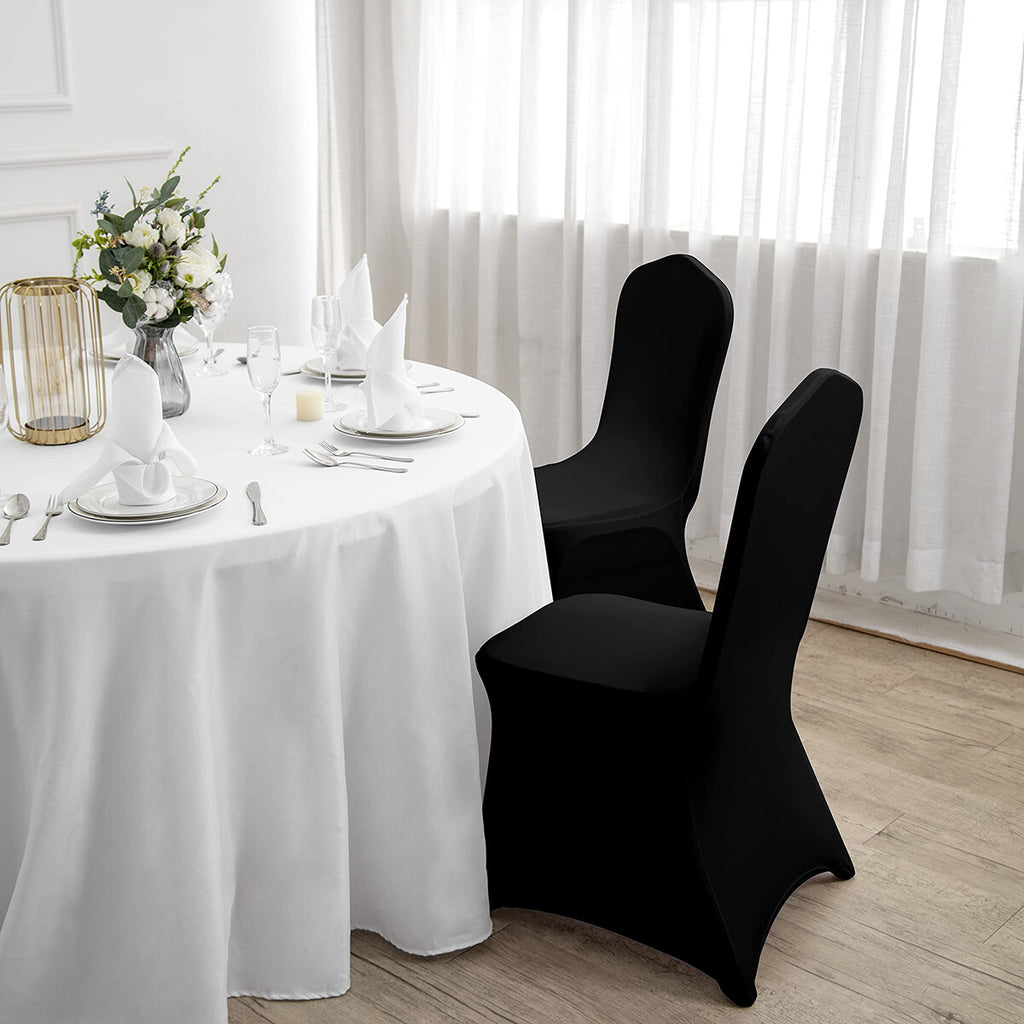 6 Pack Stretch Chair Covers – Spandex Full Seat Covers for Banquet, Wedding, Party and Events