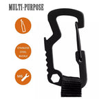 5pcs Retractable Keychain with Belt Clip | Heavy Duty Stainless Steel Pull Ring Key Holder