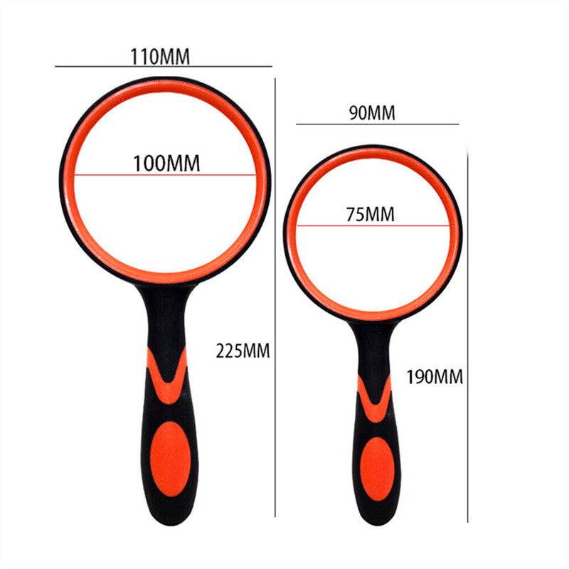 Large LED Magnifying Glass Handheld Reading Magnifier with 3 LED Lights