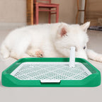 Indoor Dog Potty Trainer Pad Tray - Small Puppy Toilet Pee Tray with Grille