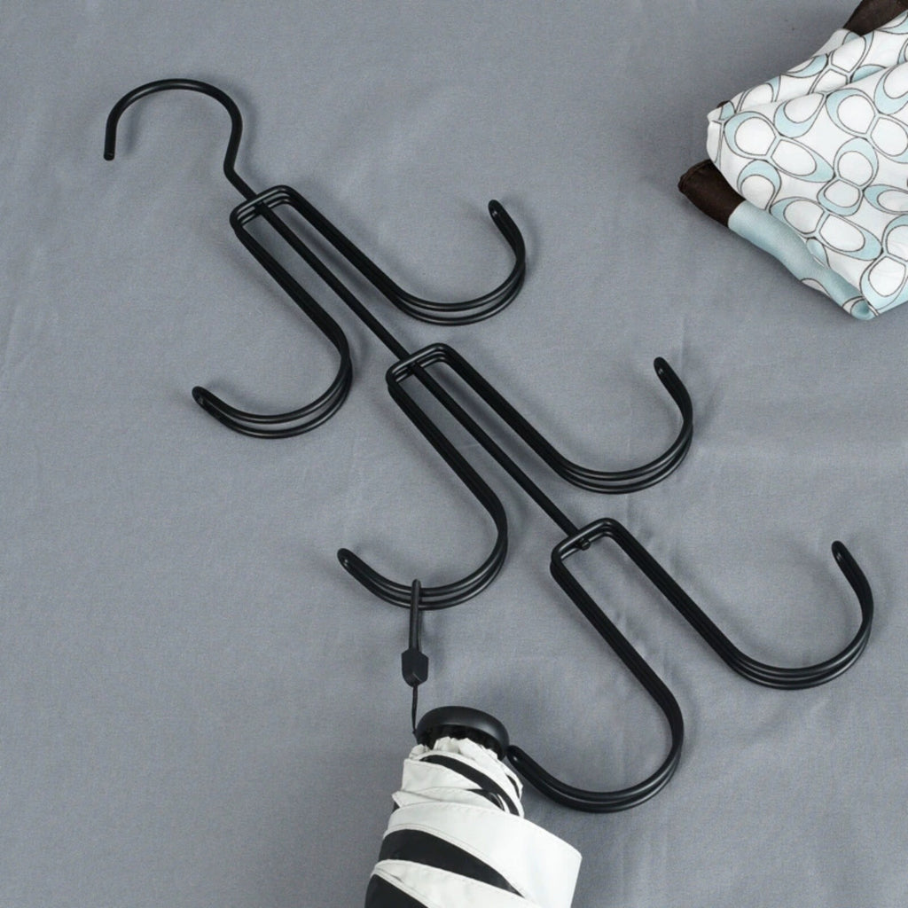 2PCS Multi-Layer Clothes Hanger Hook – Space Saving Closet Organizer for Bags & Clothes
