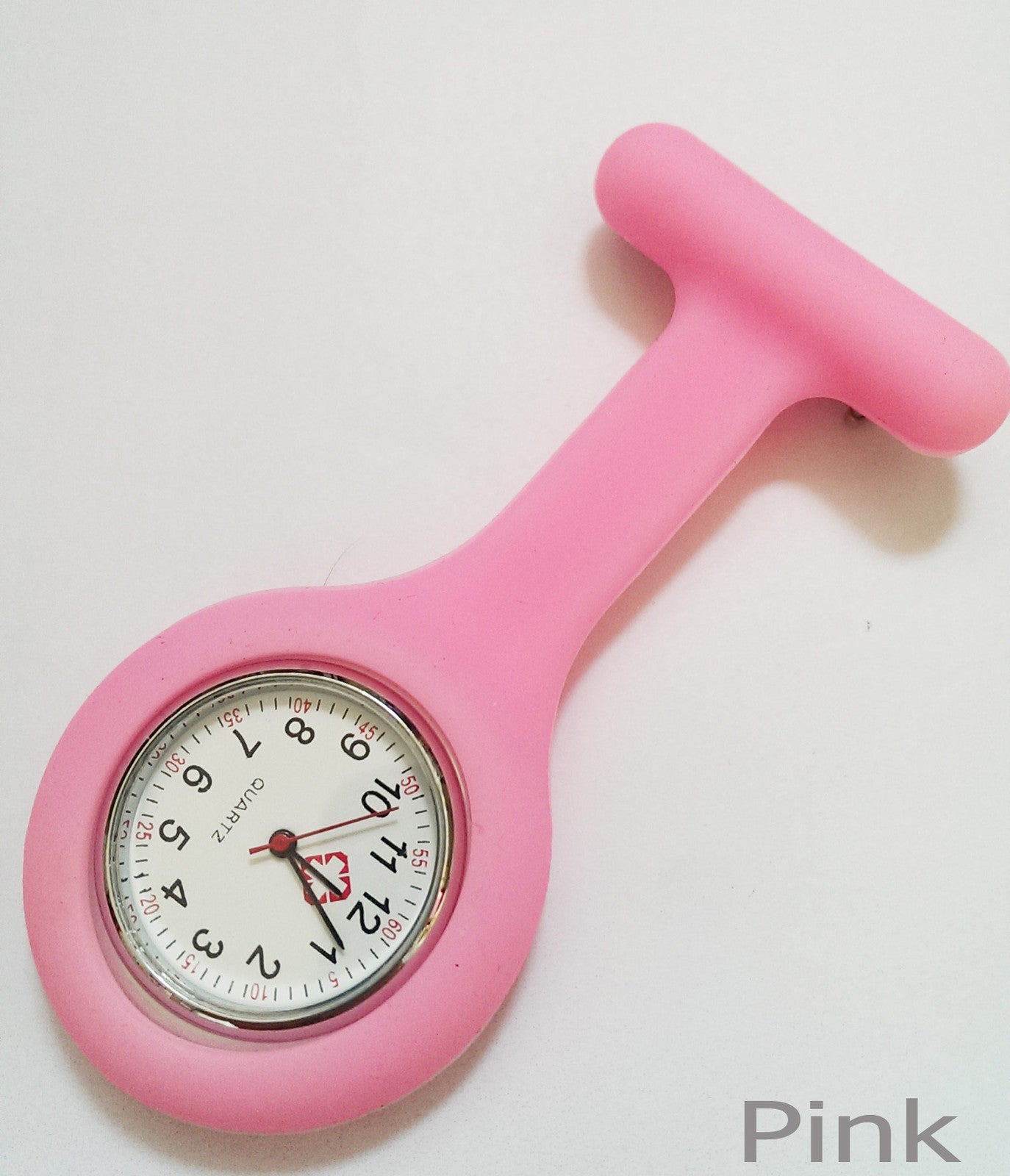 Silicone Nurse Fob Watch – Clip-On Brooch Medical Pocket Quartz Watch