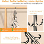 2PCS Multi-Layer Clothes Hanger Hook – Space Saving Closet Organizer for Bags & Clothes