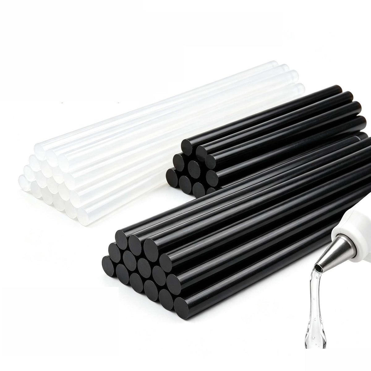 Hot Melt Glue Sticks Clear/Black Adhesive For Glue Gun Heating Craft 7mm 11mm