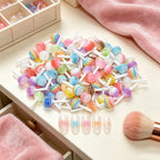 100pcs Nail Stickers Candy Nails Charms DIY Manicure Decors Lollipop Art