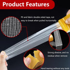 2 Rolls Heavy Duty Double Sided Fabric Tape 2 Inch × 16.4FT Clear Mounting Tape