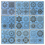 72PCS Mandala Painting Stencils DIY Drawing Templates Craft Scrapbooking Tool