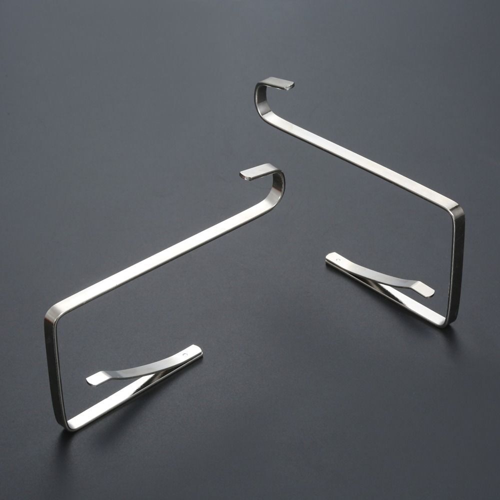 10pcs 5mm Stainless Steel Over The Door Hook Adjustable Door Hanger Rack Cloth