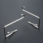 10pcs 5mm Stainless Steel Over The Door Hook Adjustable Door Hanger Rack Cloth
