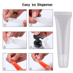 100PCS 8ml Empty Lip Gloss Tubes – Clear Refillable Lip Balm Squeeze Containers