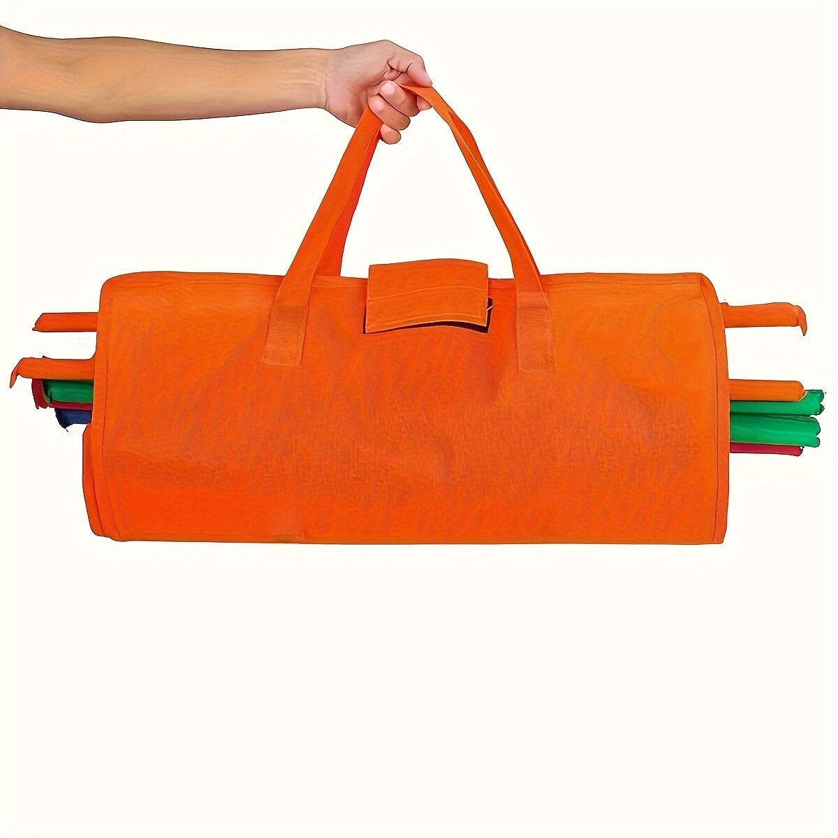 4-Pack Reusable Grocery Shopping Cart Bags – Large Supermarket Trolley Organizer Set
