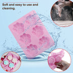 3 Pack Silicone Dog Bone and Paw Baking Molds – Puppy Treat, Chocolate, Ice and Cookie Mould Set