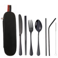 Portable Stainless Steel Travel Cutlery Set with Case – Spoon Fork Knife Chopsticks Kit (8PCS / 3PCS Options)
