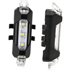 2PCS USB Rechargeable LED Bike Tail Lights Waterproof Bicycle Rear Safety Lights