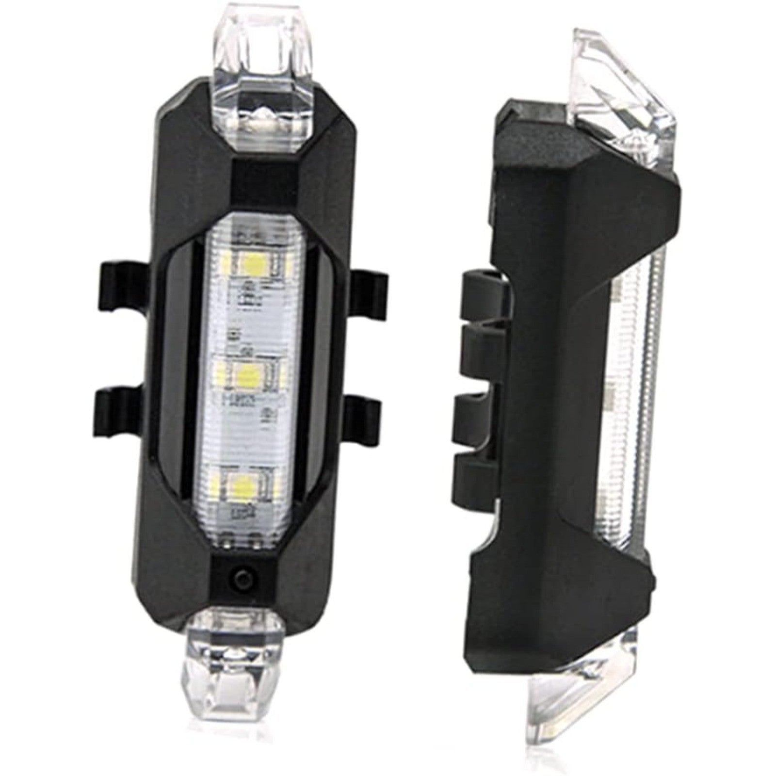 2PCS USB Rechargeable LED Bike Tail Lights Waterproof Bicycle Rear Safety Lights