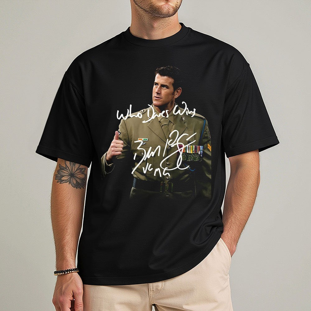 WE STAND WITH BEN T-Shirt Black Ben Roberts-Smith Signed T-Shirts Unisex