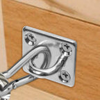 4PCS Stainless Steel 304 Pad Eye Plate Square Eyelet Marine Shade Sail Mounting Kit