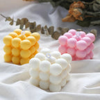 6-Cavity 3D Cube Silicone Mold – Bubble Candle Soap Chocolate Cake DIY Craft Mould