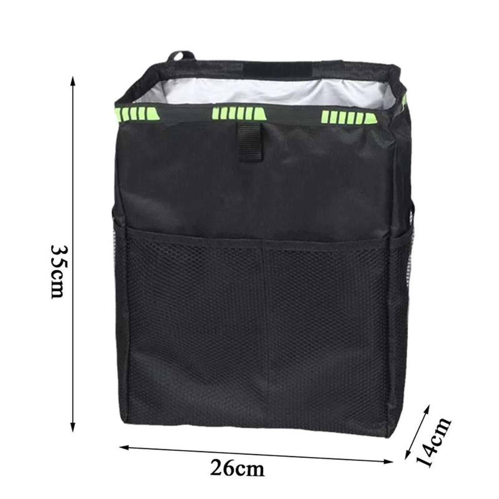 Car Waterproof Trash Bag Back Seat Organizer Leakproof Hanging Garbage Storage Bag