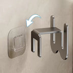 6PCS Wall Mounted Slipper Rack Holder Aluminum Bathroom Shoe Organizer Hooks