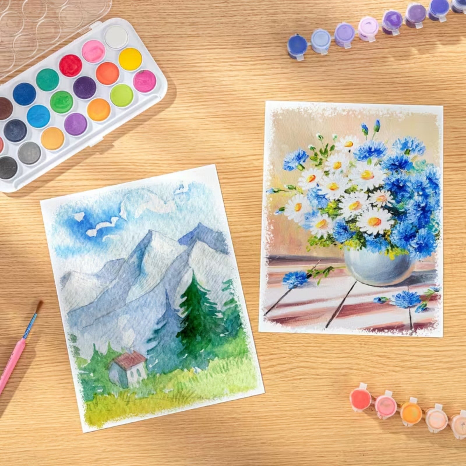 50 Sheets A4 Watercolour Paper 160GSM Cold Press Artist Painting Paper Pad