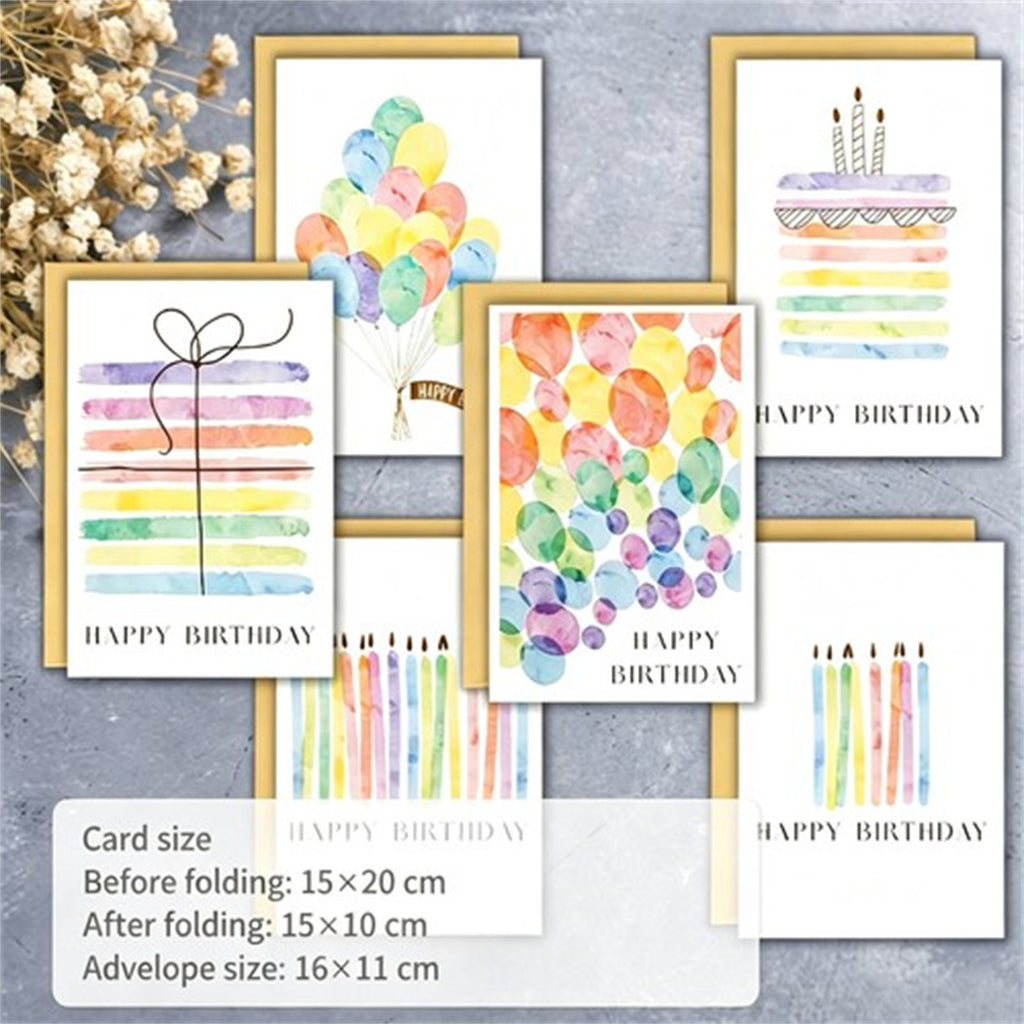 Birthday Greeting Cards Set With Envelopes Colorful DIY Birthday Wish Cards AU